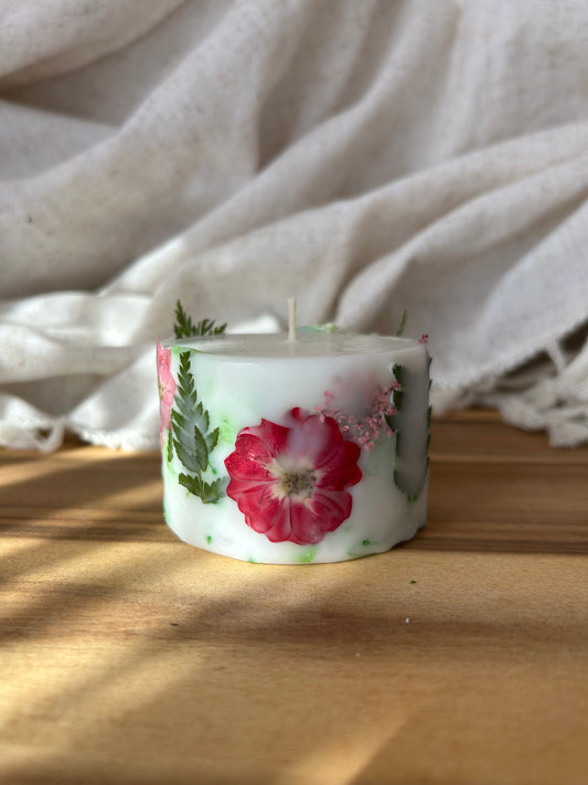 Botanische Duftkerze „Rose“